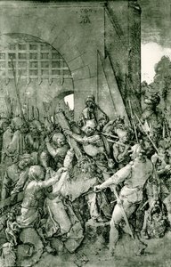 Christus valt onder het kruis door Albrecht Dürer
