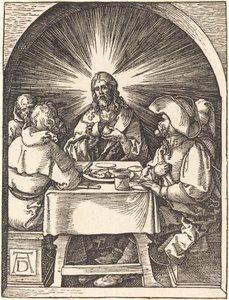 Christus in Emmaüs door Albrecht Dürer