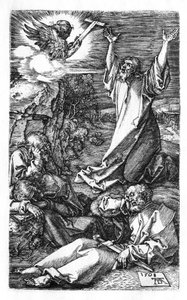 Christus op de Olijfberg door Albrecht Dürer