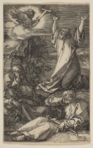 Christus op de Olijfberg, uit De Passie, 1508 door Albrecht Dürer