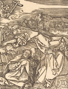 Christus op de Olijfberg, waarschijnlijk ca. 1509-1510 door Albrecht Dürer