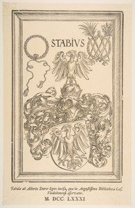 Wapen van Johan Stabius, editie van 1781