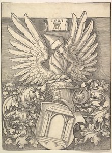 Wapen van Albrecht Dürer, 1523 door Albrecht Dürer