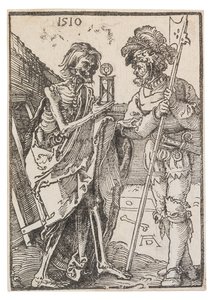 Dood en Lansquenet, 1510 door Albrecht Dürer