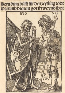 De dood en de lansquenet door Albrecht Dürer
