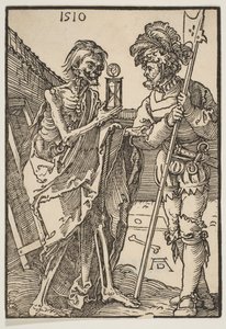De dood en de Lansquenet door Albrecht Dürer