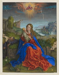 De Heilige Familie met de vlinder door Albrecht Dürer