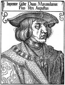 Keizer Maximiliaan I, 1519, 1936 door Albrecht Dürer