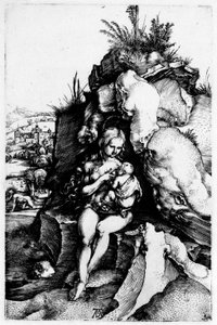 Duits: Die Buße des Heiligen Chrysostomus De boete van Johannes Chrysostom door Albrecht Dürer