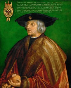 Duits: Kaiser Maximilian I. Maximiliaan I, Heilige Roomse Keizer door Albrecht Dürer