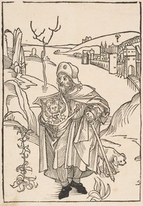 Gerson als Pelgrim, frontispice van Gersonis Opera