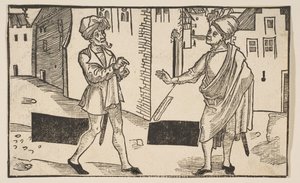 Hecyra, uit De Komedie van Terence, 19e eeuw herdruk door Albrecht Dürer