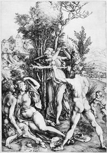 Hercules, ca. 1500, 1936 door Albrecht Dürer