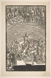 Illustratie uit De Komedie van Terence, 19e-eeuwse herdruk door Albrecht Dürer
