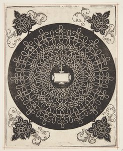 Gevlochten koordpatroon met langwerpig schild door Albrecht Dürer