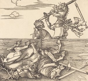 Italiaanse steekspel, ca. 1516 door Albrecht Dürer