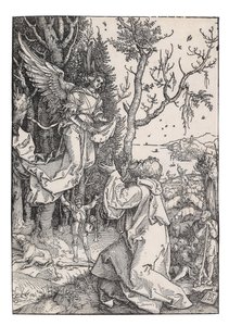 Joachim en de Engel, uit Het Leven van de Maagd, ca. 1504 door Albrecht Dürer