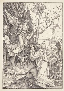 Joachim en de engel door Albrecht Dürer