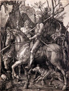 Ridder, dood en de duivel door Albrecht Dürer