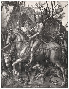 Ridder, Dood en de Duivel, 1513 door Albrecht Dürer