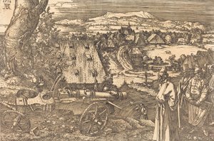 Landschap met het kanon, 1518 door Albrecht Dürer