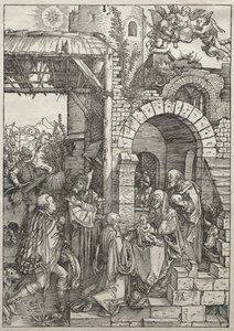 Leven van de Maagd: Aanbidding der Wijzen, 1504-1505 door Albrecht Dürer