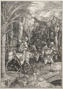 Leven van de Maagd: Vlucht naar Egypte door Albrecht Dürer