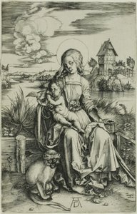 Madonna met de aap door Albrecht Dürer