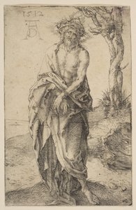 Man van smarten met gebonden handen, 1512 door Albrecht Dürer