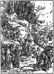 Martelaarschap van de Tienduizend Christenen op de berg Ararat door Albrecht Dürer