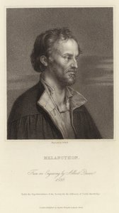 Melanchthon - Duitse hervormer en medewerker van Martin Luther (1497-1560) door Albrecht Dürer