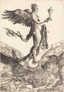 Nemesis (Het Grote Fortuin) door Albrecht Dürer