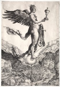 Nemesis, c. 1501-1502 door Albrecht Dürer