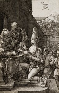 Pilatus wast zijn handen, uit De Passie door Albrecht Dürer
