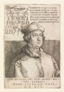 Portret van Albert van Mainz door Albrecht Dürer