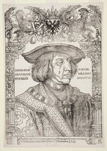 Portret van Maximiliaan I door Albrecht Dürer