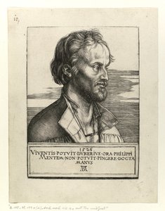 Portret van Philipp Melanchton, 1526 door Albrecht Dürer