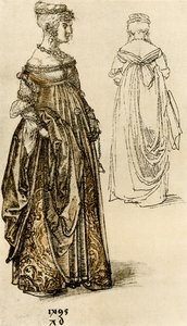 Chique Venetiaanse dame door Albrecht Dürer
