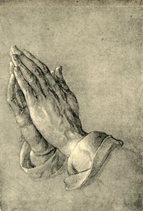 Biddende handen, 1508, 1943 door Albrecht Dürer