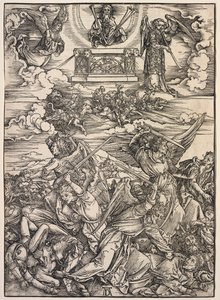 Openbaring van Johannes: De Vier Vernietigende Engelen door Albrecht Dürer