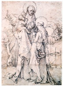 Sint Anna met Kind en Maagd Maria, ca. 1500 door Albrecht Dürer