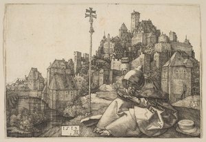 Sint Antonius lezend, 1519 door Albrecht Dürer
