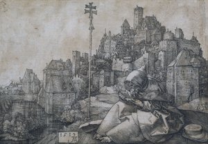 Sint-Antonius voor de stad, 1519 door Albrecht Dürer