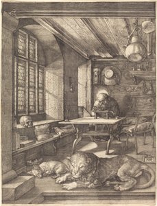 Sint Hiëronymus in Zijn Studie door Albrecht Dürer