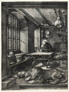 Sint Hiëronymus in Zijn Studie, 1514 door Albrecht Dürer