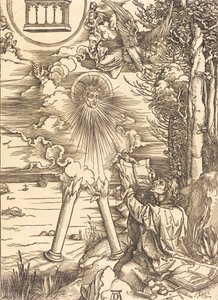 Sint Jan die het boek verslindt, waarschijnlijk ca. 1496-1498 door Albrecht Dürer