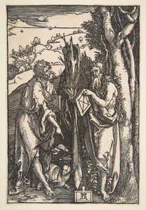 Sint Johannes de Doper en Sint Onuphrius door Albrecht Dürer