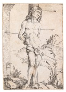 Sint Sebastiaan aan de kolom, ca. 1500 door Albrecht Dürer