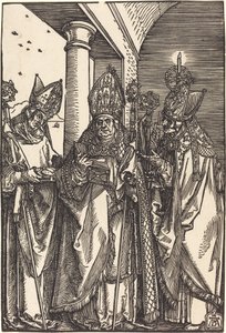 Heiligen Nicolaas, Ulrich en Erasmus door Albrecht Dürer
