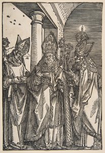 Heiligen Nicolaas, Ulrich en Erasmus door Albrecht Dürer